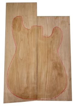 Body Europ. Red Alder, Prime grade AA, 2-pcs. 24mm thick